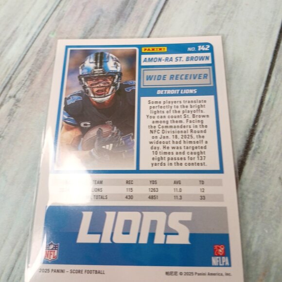 Amon -Ra St.Brown NO.142 - Picture 4 of 4